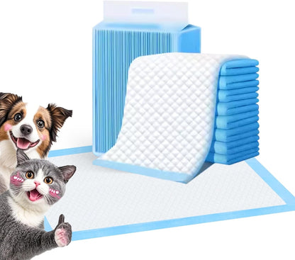 Super-Absorbent Waterproof Dog and Puppy Pet Training Pad, Blue (22"X22"(100Pcs))