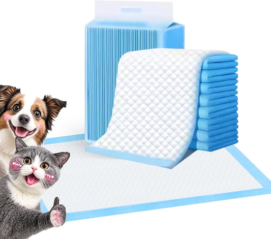 Super-Absorbent Waterproof Dog and Puppy Pet Training Pad, Blue (22"X22"(100Pcs))