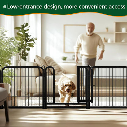 Dog Playpen Outdoor, 24 Inch 16 Panels Heavy Duty Metal Pet Fence