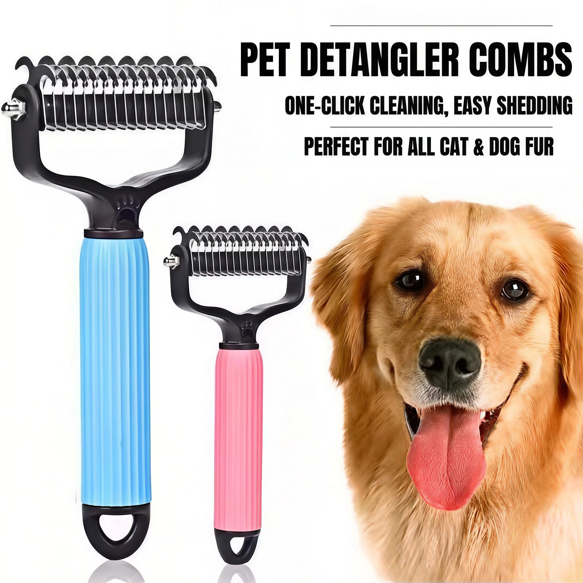 Universal Pet Detangling Comb -Stainless Steel