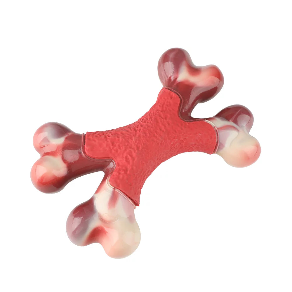 Tough Dog Bone Toy, Durable Nylon Dog Teething Chew Toys for Large/Medium Dogs