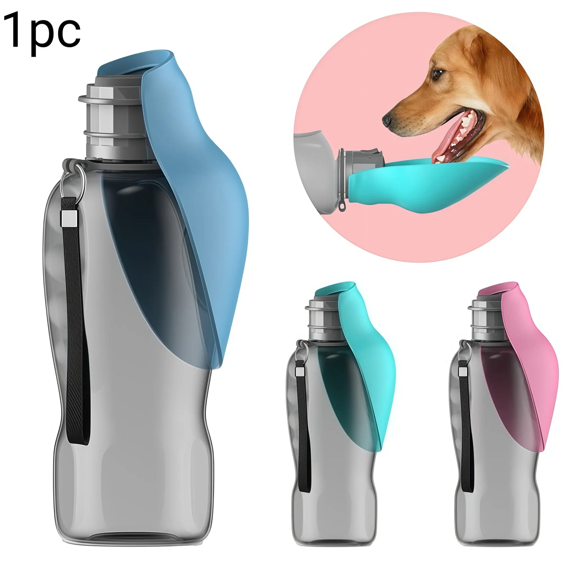 Pet Travel Water Cup, Flip Lid One-Click Release, 800Ml/27Oz Large Capacity