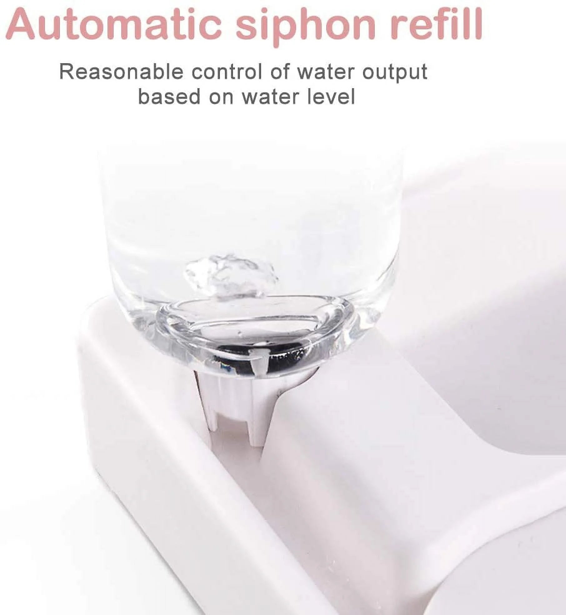 Pet Bowl - Home Automatic Water Dispenser Cats, Dogs, Easy Clean Food Dish