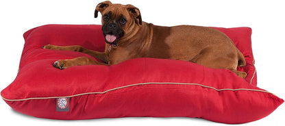 Dog Kennel Bed - Dog Bed Large Breed 46 X 35 Inch – Solid Red