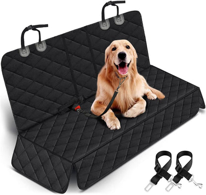 Waterproof Dog/ Pet Seat Protector Car Seat Cover, for Most Cars, Trucks & SUVs - Black