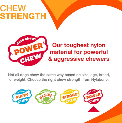Bone Power Chew Toy for Dogs- Bacon Flavor, X-Large 