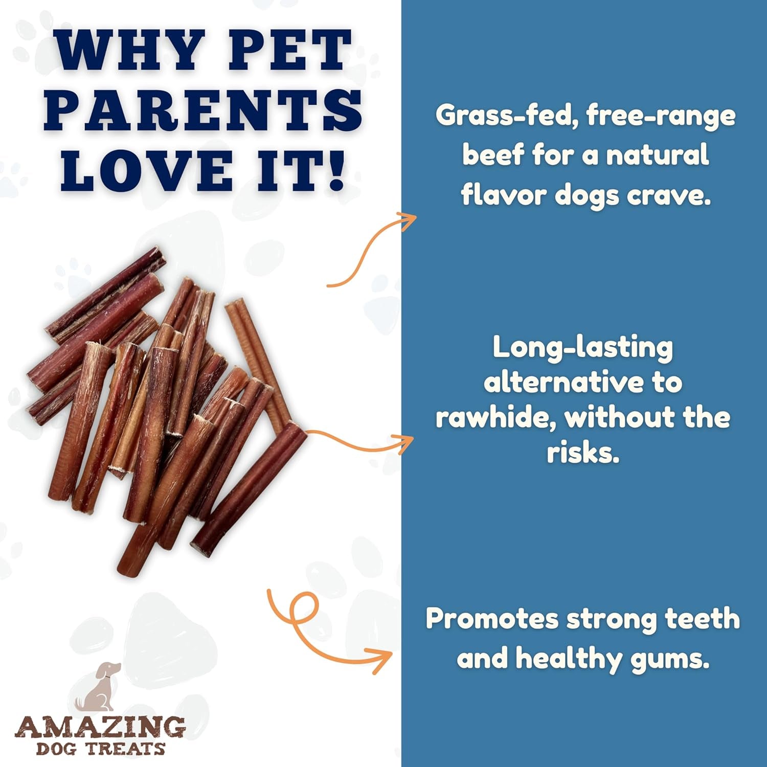 - 6 Inch Medium Size Bully Sticks (25 Count) - No Hide Bully Stick Dog Bones