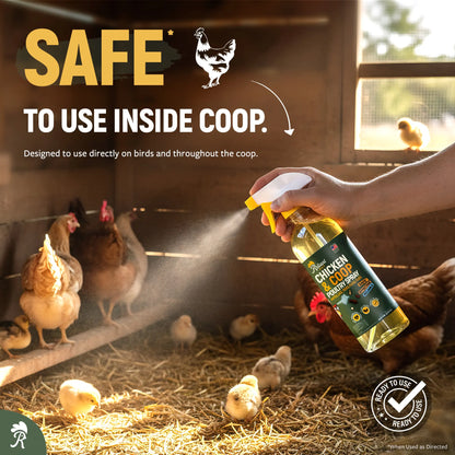 Reliant Pet Chicken & Coop Poultry Spray for Mites, Lice, Ticks, Fleas and Flies 