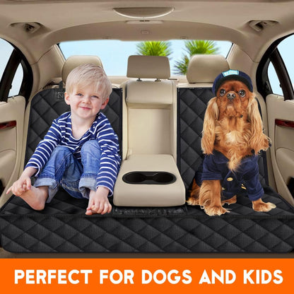 Waterproof Dog/ Pet Seat Protector Car Seat Cover, for Most Cars, Trucks & SUVs - Black