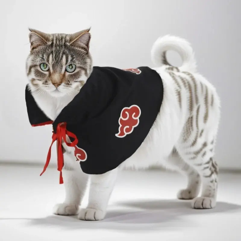 Pet Cloak Cosplay Costume – Anime Ninja Cape for Cats and Dogs