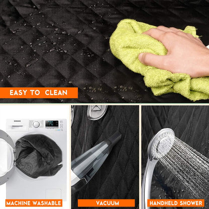 Waterproof Dog/ Pet Seat Protector Car Seat Cover, for Most Cars, Trucks & SUVs - Black