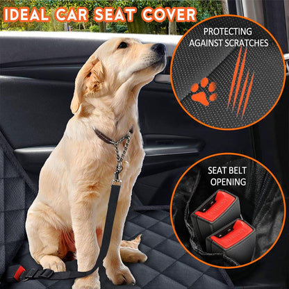 Waterproof Dog/ Pet Seat Protector Car Seat Cover, for Most Cars, Trucks & SUVs - Black