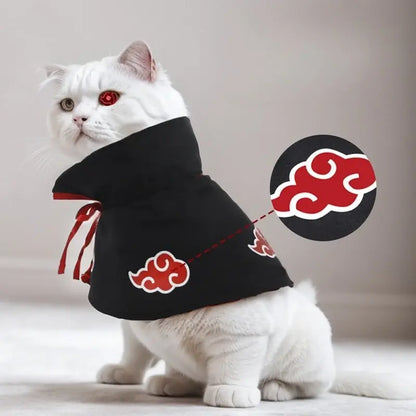 Pet Cloak Cosplay Costume – Anime Ninja Cape for Cats and Dogs