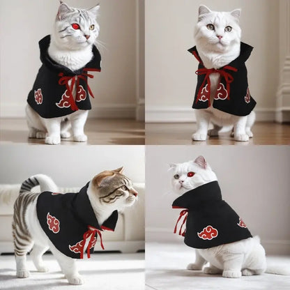 Pet Cloak Cosplay Costume – Anime Ninja Cape for Cats and Dogs