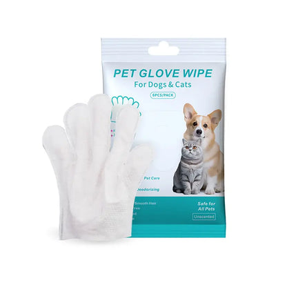 Pet Cleaning Gloves No-Rinse Wipes for Pets 6 Single -Apple Oil Magic Summervibes