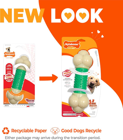 Bone Power Chew Toy for Dogs- Bacon Flavor, X-Large 