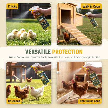 Reliant Pet Chicken & Coop Poultry Spray for Mites, Lice, Ticks, Fleas and Flies 