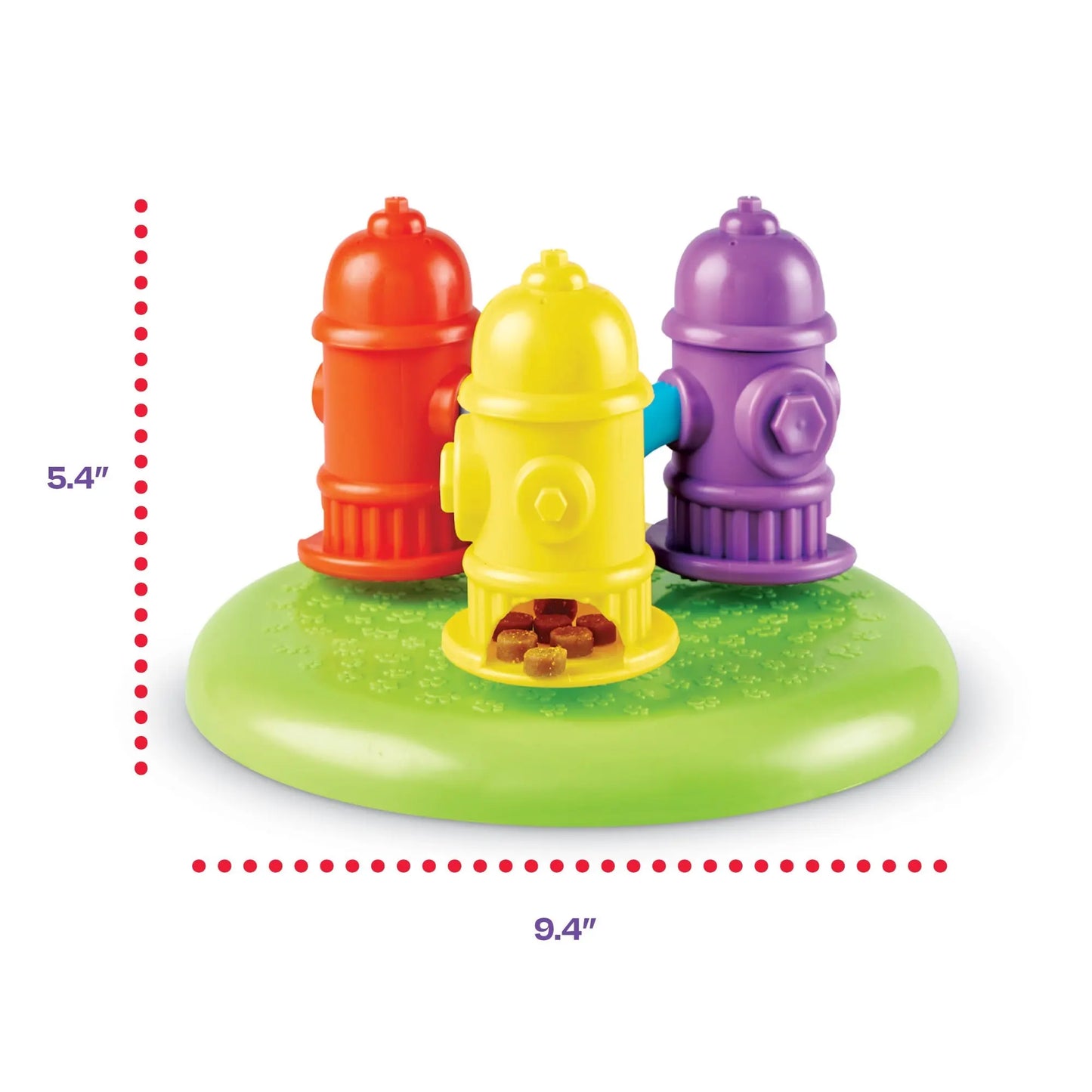 Brightkins Spinning Hydrants Interactive Treat Puzzle Board Dog Toy