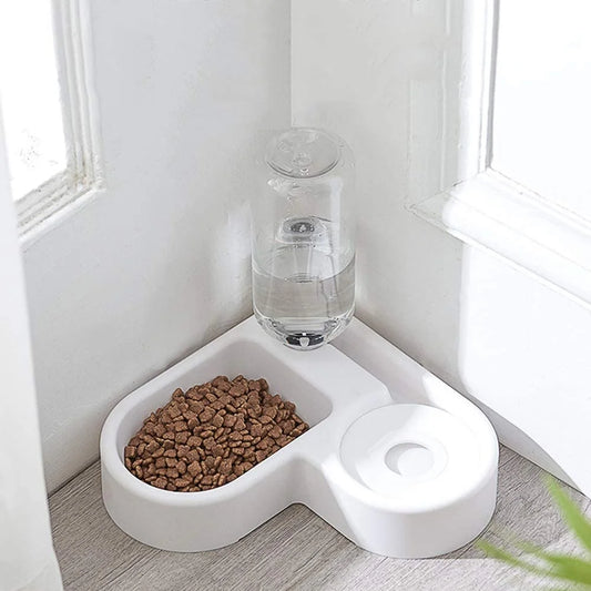 Pet Bowl - Home Automatic Water Dispenser Cats, Dogs, Easy Clean Food Dish