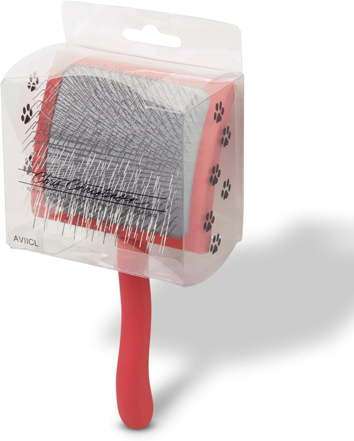 Big G Dog Slicker Brush for Dogs, Groom like a Professional, Fluff Detangle Style, Coral, Large