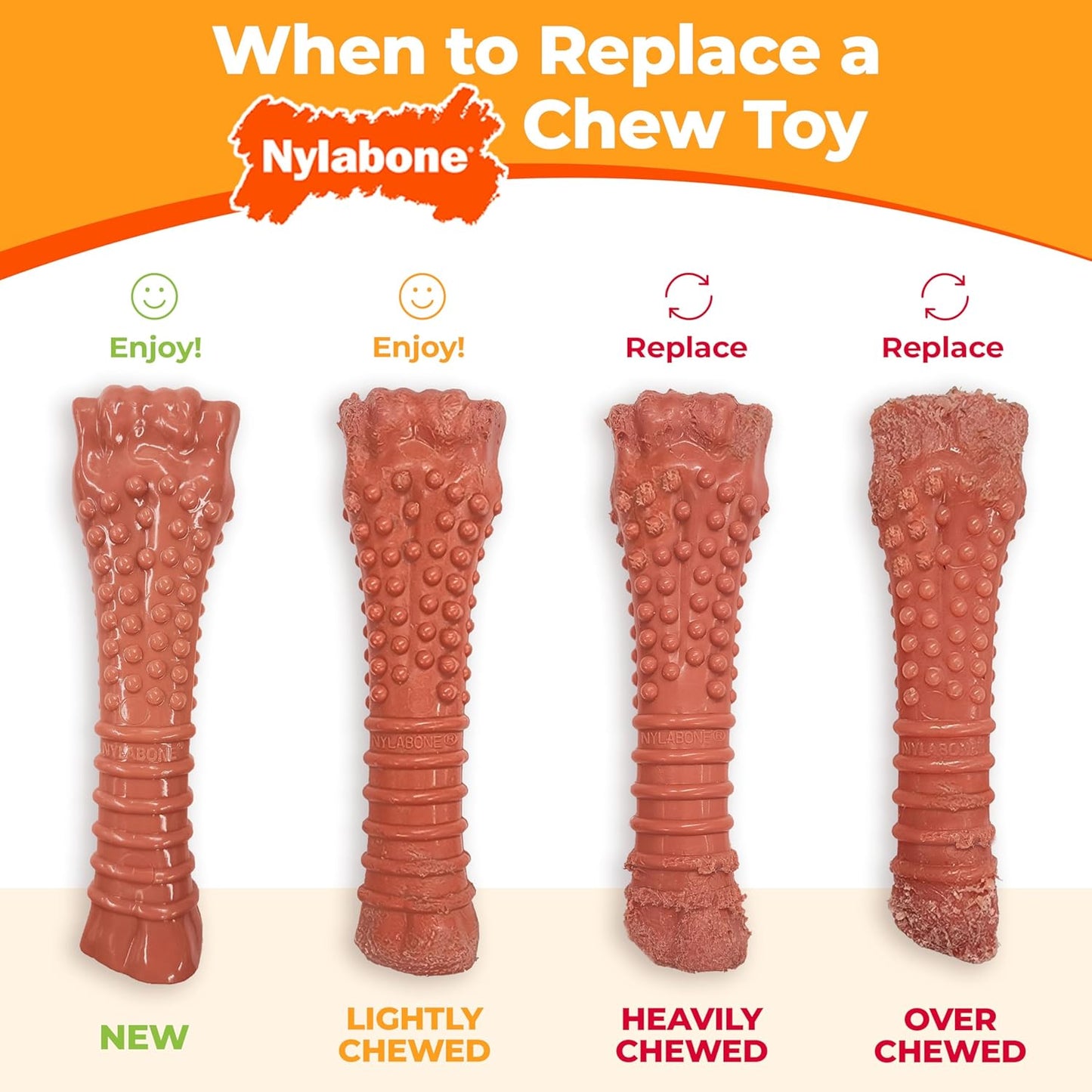 Bone Power Chew Toy for Dogs- Bacon Flavor, X-Large 