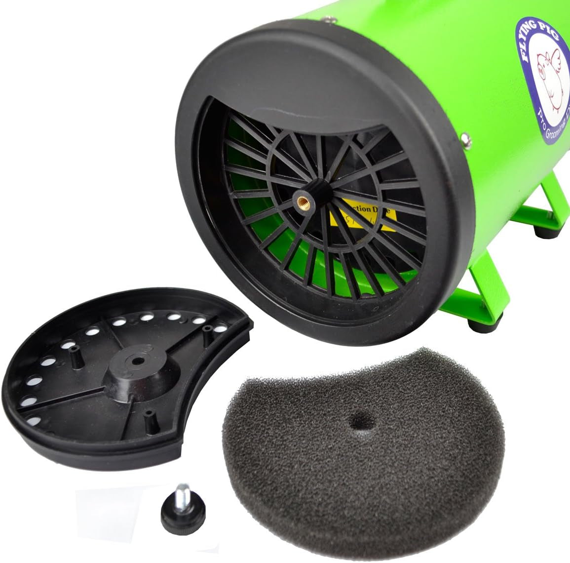 High Velocity Dog Pet Grooming Dryer W/Heater (Model: Flying One, Green)