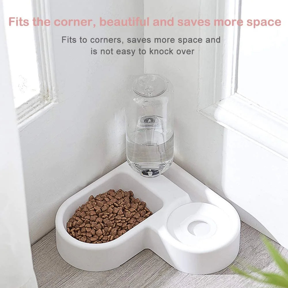 Pet Bowl - Home Automatic Water Dispenser Cats, Dogs, Easy Clean Food Dish