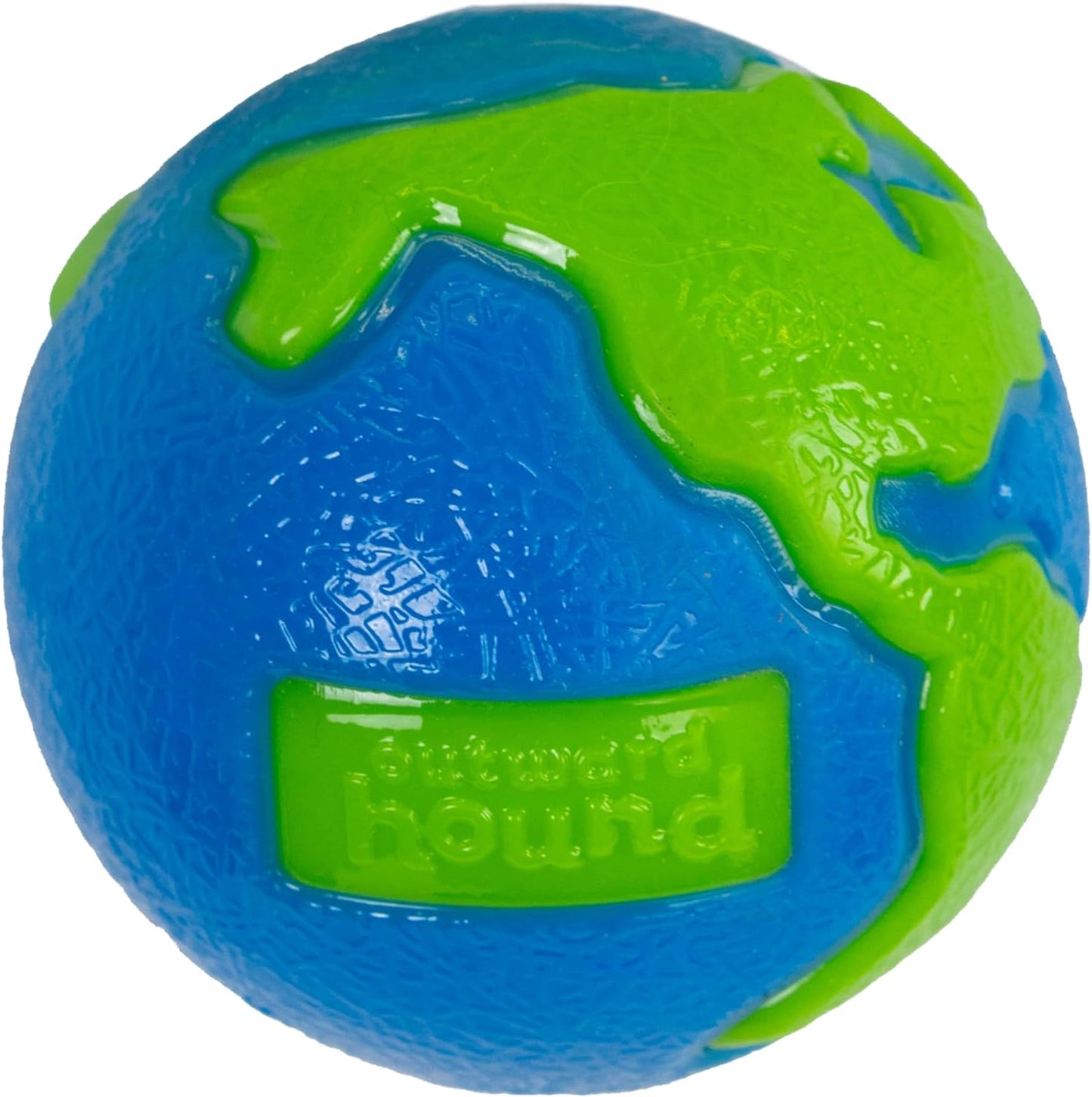 Orbee-Tuff Planet Ball - Blue/Green Medium Treat-Dispensing Dog Toy
