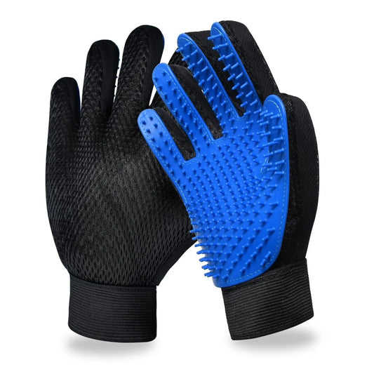 Grooming Glove Brush with 259 Silicone Tips, Adjustable Wrist Strap